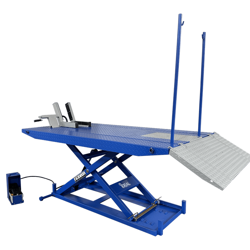 Tuxedo M-1500C-HR 1,500 lb High Rise Motorcycle Lift Bench w/ Vise, Sides,...