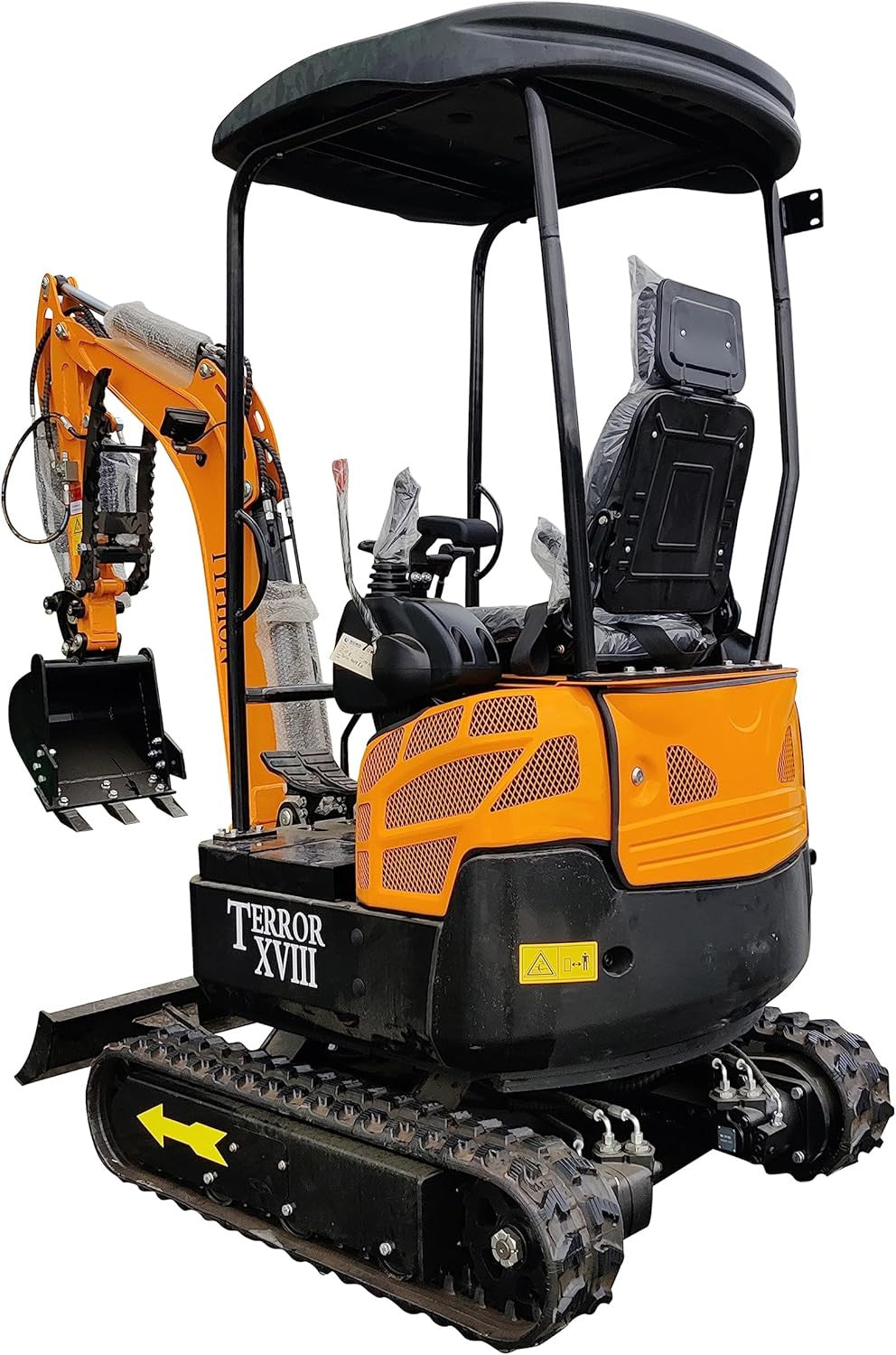 4,000 lbs Terror XVIII Mini Excavator, EPA Certified KUBOTA D902 Diesel Machine