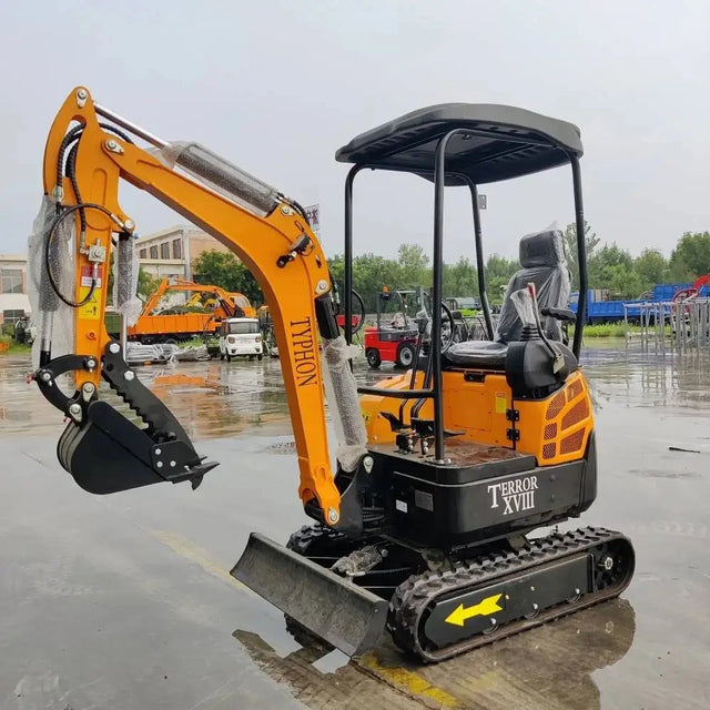 TYPHON TERROR XVIII Mini Excavator – 4000lbs EPA Certified USA KUBOTA D902...