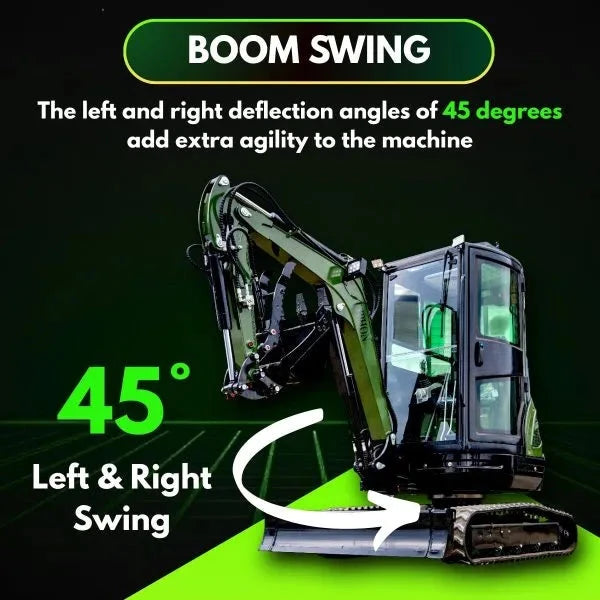 TYPHON TERROR XXV Diesel Mini Excavator 2.7 Ton, 25.1 hp Kubota D1105...