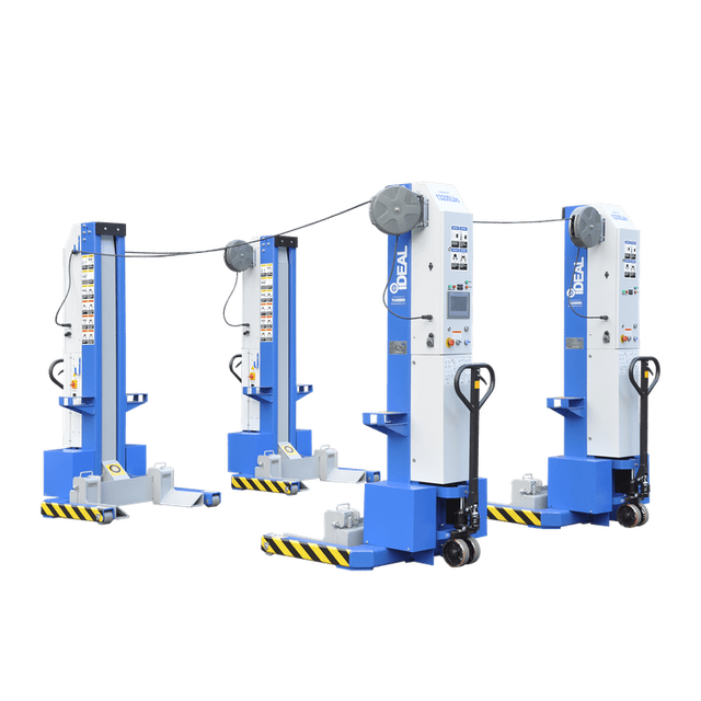 iDEAL MSC-13K-B-452 Mobile Column Lift, Four Column Set, 52,000 lbs.