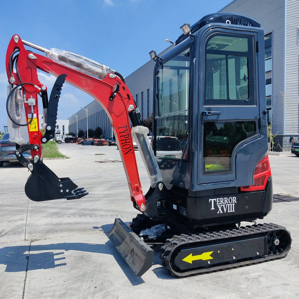 TYPHON TERROR XVIII Prestige 2 Ton Mini Excavator, KUBOTA D902 Diesel Engine USA
