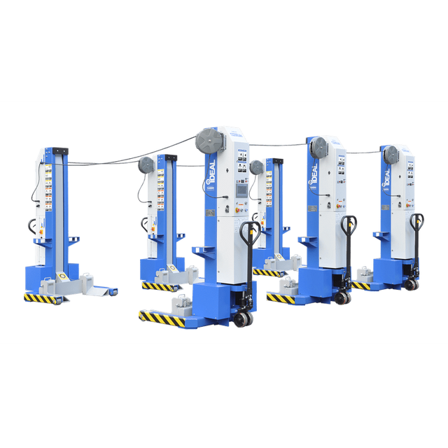iDEAL MSC-13K-B-678 Mobile Column Lift, Six Column Set, 78,000 lbs.