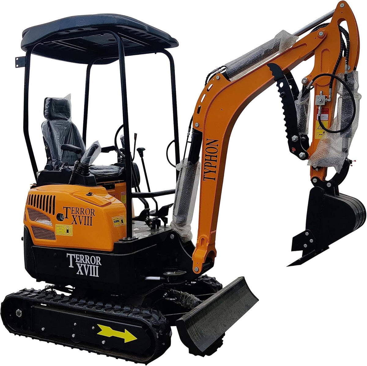 4,000 lbs Terror XVIII Mini Excavator, EPA Certified KUBOTA D902 Diesel Machine