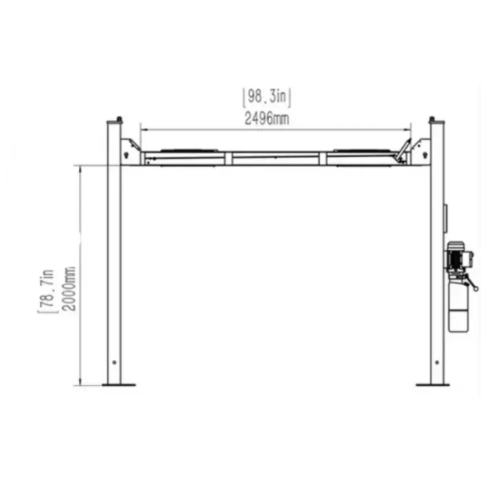 Katool KT-4H110 11,000lbs 4 Post Lift